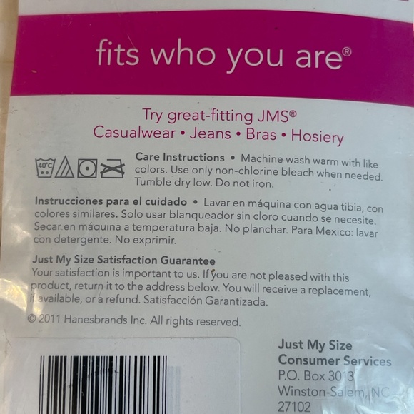 Just My Size by Hanes 5 Briefs White 34/36 Panty Plus Size 14 Breathable Cotton - Picture 9 of 10